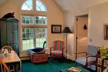 common areas with great wooded views